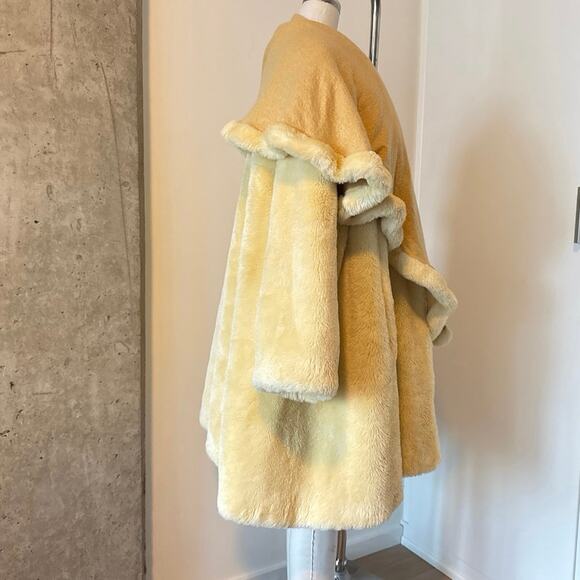 Vintage French Faux Fur Coat Size Large - Picture 6 of 12